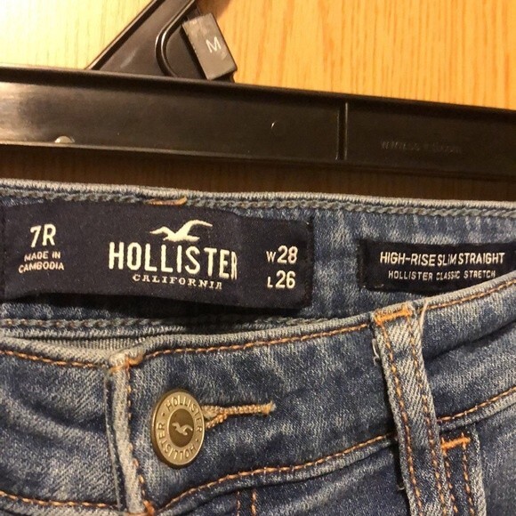 Hollister size 7R high rise slim straight - Picture 5 of 8